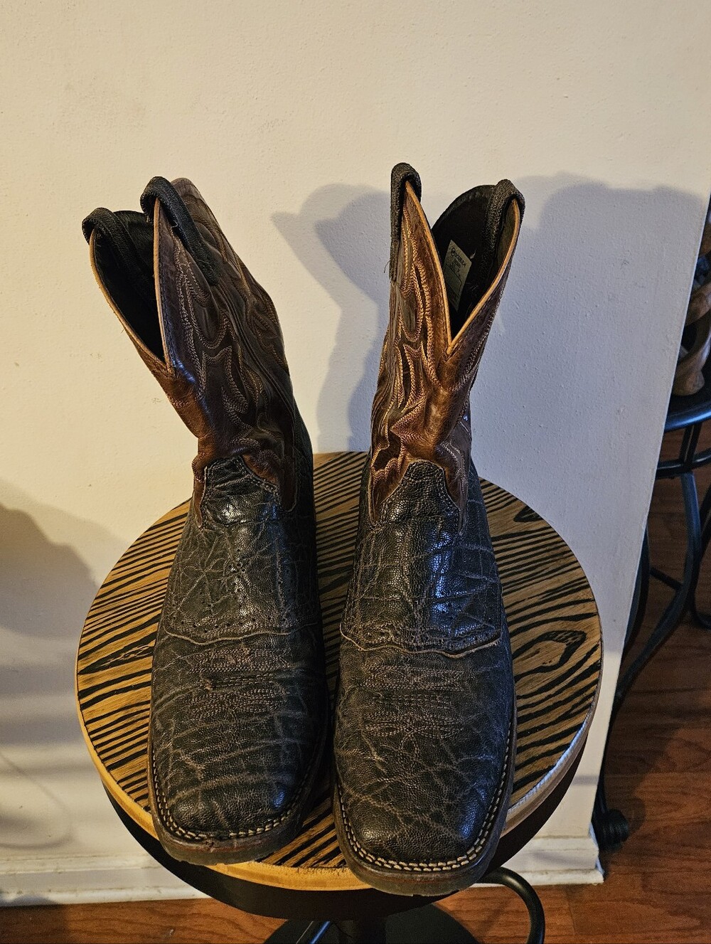 Double-H Men's DH3589 Ranchwell Elephant Print Cowboy Boots